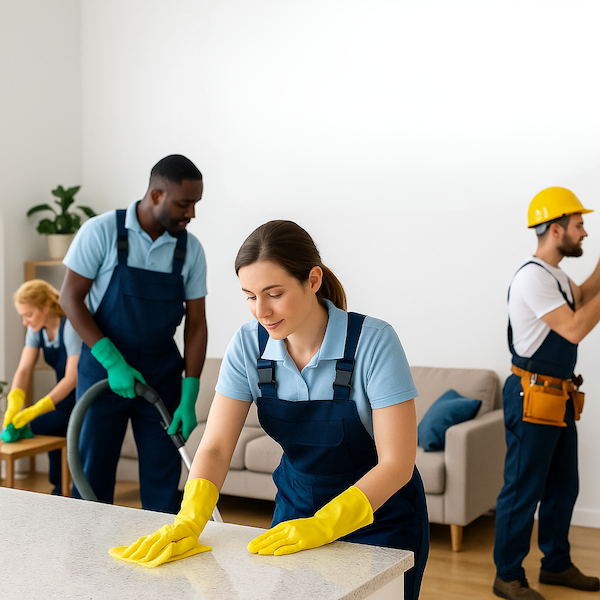 CleanHandy team at work